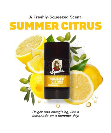 Dr. Squatch Manly Soap and Deodorant Variety Pack - Summer Citrus and Fresh Falls - Organic and Aluminum-Free - Men's Natural Soap - Buy Online on GoSupps.com