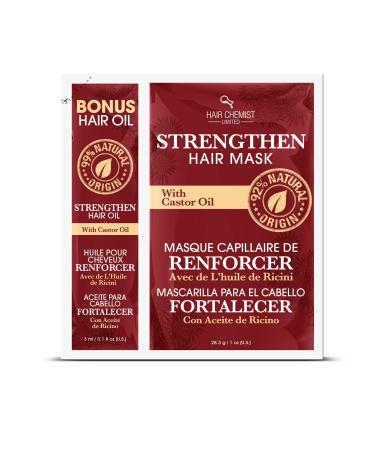 Hair Chemist Strengthen Hair Mask with Castor Oil Packette 1 ounce