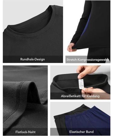 Roadbox Men's Thermal Underwear Set - Breathable Soft & Warm Ski Clothing - Flexible Thermoactive Winter Gear in Green - Perfect for Cold Weather - Buy Online on GoSupps.com