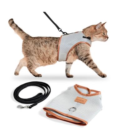 Piupet cat dishes (m) with 1.2m leash i outbreak-proof i crockery cat I cat dishes.