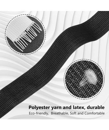 2 Pack 10 Yard 1.5 Inch Sewing Elastic Band - Heavy Stretch Braided Elastic for Pants, Waistband, Wigs, Skirts - Black & White - High Elasticity for DIY Projects - Buy Online on GoSupps.com