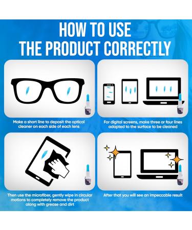 OCCINET Glasses Cleaning Stick & Microfibre Cloth GNOGR1 - Effortless Lens Care for Crystal Clear Vision - Buy Online on GoSupps.com
