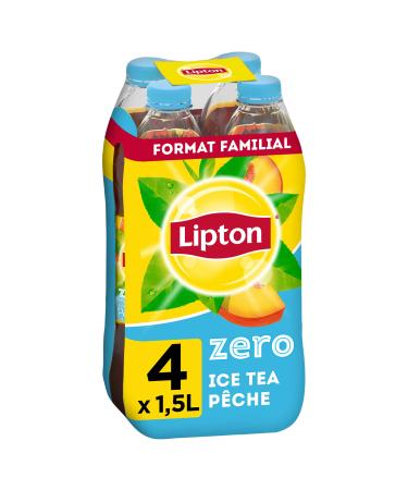 Lipton Ice Tea Th Glac Saveur P che Z ro Sucres 4 x 1 5 L