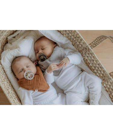 BIBS Boheme Soother 2-Pack. BPA Free Dummy Pacifier Symmetrical Nipple. Natural Rubber Latex Made in Denmark. 6-18 Months (Pack of 2) Baby Blue/Island Sea - Buy Online on GoSupps.com