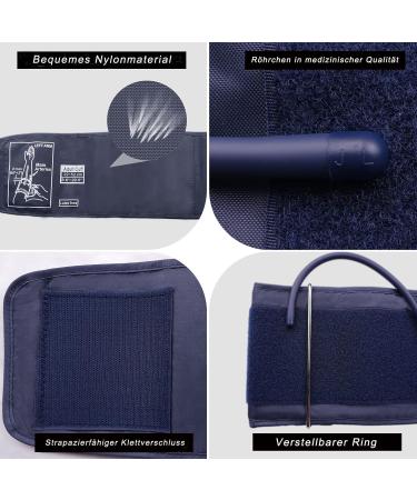 Buy Extra Large Blood Pressure Cuff for Omron & Feifuns | XL Replacement Cuff for Large Arms (8.6 - 20.5 in) - Blue - Buy Online on GoSupps.com