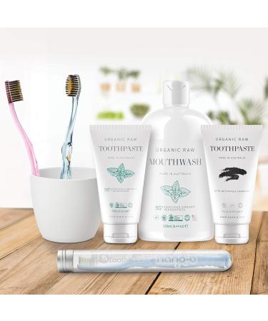 Buy Antibacterial Toothbrush with Silver Bristles & Blue Handle | Best International Shipping - Buy Online on GoSupps.com