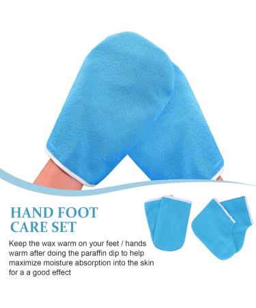 LALAFINA 3 Sets Paraffin Glove Foot Gloves Wax Bath Hand Cover Paraffin Accessories Paraffin Wax Covers Paraffin Wax Booties Wax Gloves Mittens Comfortable Work Floor Mat - Buy Online on GoSupps.com