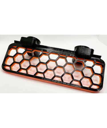 Reefing Stuff Aquarium Coral Frag Rack Magnetic Strong N52 Magnets 15cm (Black and Fluorescent Orange) Black orange - Buy Online on GoSupps.com