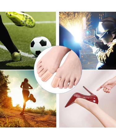 Juliyeh Gel Toe Caps Protectors 16 PCS - Breathable Silicone Sleeve for Toe Protection and Comfort - Bunion Pads Cushion for Men and Women - Toe Guards for Running - Ingrown Toenails and Corns Beige - Buy Online on GoSupps.com