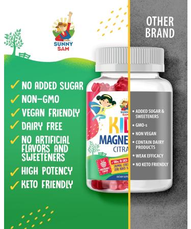 Magnesium Gummies for Kids & Adults - Calm Magnesium Chews - Magnesium Citrate Chewable Supplement for Mood & Muscle Support - Buy Online on GoSupps.com