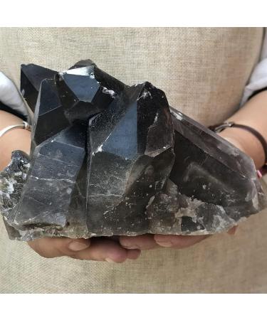 5.69LB Natural Smoky Black Quartz Cluster Crystal Specimen Crystal Cluster - Buy Online on GoSupps.com