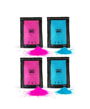 POLVO HOLI - Pack Baby Shower 4 sachets de 100gr - R v le Le Sexe du b b . (Bleu et Rose)