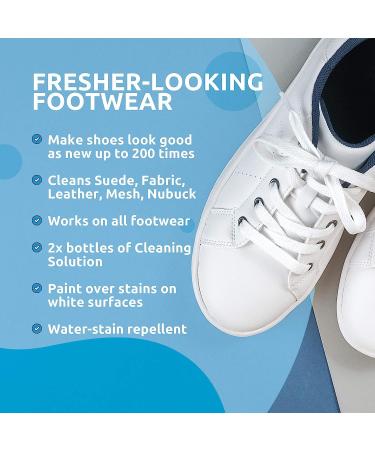 Shoe Cleaning Kit - Clean Suede, Leather, Nubuck, Canvas, and Mesh Shoes - 8 Ounce - All Sneaker Types - Buy Online on GoSupps.com