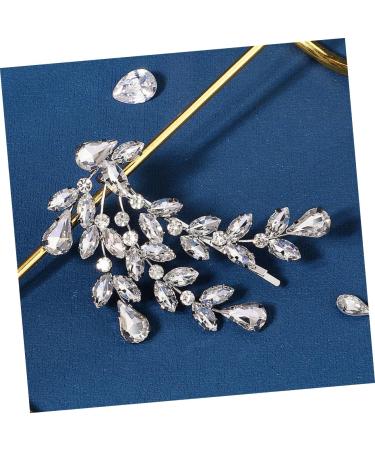 Beaupretty Hair Styling Accessories rhinestone hair clip bobby leaf hairpin sparkly hairgrip hairpin rhinestone hair barrette rhinestone bobby bride tool diamond zinc Diamonds Hair Clip - Buy Online on GoSupps.com