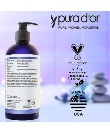 PURA D'OR HealingHands Rejuvenating Aloe Vera Gel (16oz) for Dry, Cracked Hands - Buy Online on GoSupps.com