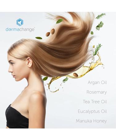 DermaChange Hair Growth Conditioner with Coconut Oil and Tea Tree Oil - Volumizing and Deep Conditioning Formula - 16oz - Buy Online on GoSupps.com