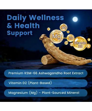 HolyTime Ashwagandha Jelly KSM-66 & Vitamin D2 Plant-Based Herbal Blend for Relaxation, Stress Support & Metabolism Natural Flavor, Balance (2) - Buy Online on GoSupps.com