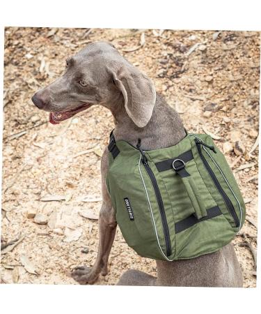OneTigris CAMELUS Dog Backpack for M/L Size Dogs - Tear-Resistant Hiking & Camping Gear in Ranger Green - Buy Online on GoSupps.com