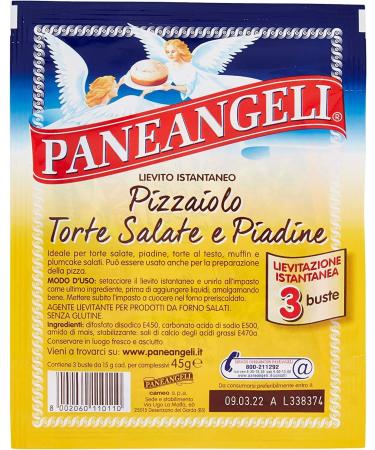 Paneangeli Lievito Pizzaiolo Lot de 6 levures instantan es 100 % italiennes (3 x 15 g) - Buy Online on GoSupps.com