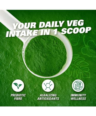 EHPlabs OxyGreens Super Greens Powder - Spirulina & Chlorella Superfood Green Juice Powder & Greens Supplements with Prebiotic Fibre Antioxidants & Immunity Support 30 Serves (Passionfruit) Passionfruit 30 Servings - Buy Online on GoSupps.com