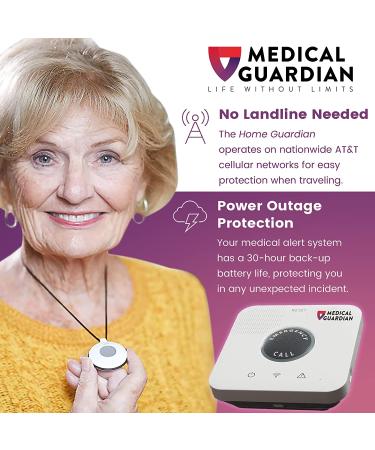 Medical Guardian Alert System: Bracelet & Necklace Alarm for Seniors - 24/7 Monitoring & Cellular Coverage (1 Month Free) - Buy Online on GoSupps.com