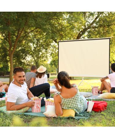 Hotop Paper Popcorn Bags Close Top Popcorn Boxes Container 6 x 4 x 2 Inches Red and White Striped Popcorn Cups Bucket for Movie Party and Theater Night Supplies White Red (300 Pcs) - Buy Online on GoSupps.com