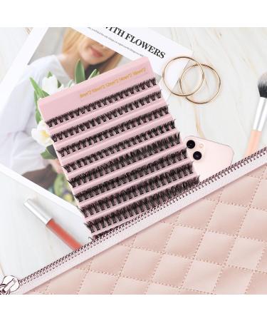 Poiuyoiu 40D False Eyelash Extensions | Reusable Cluster Lashes 8-16mm | Wispy Individual Eyelashes DIY - Buy Online on GoSupps.com
