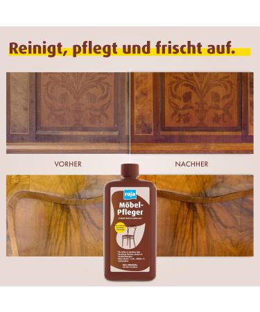 Ruja Furniture Care 1L | Premium Furniture Polish & Wood Care Oil | Stain Remover for Tables Chairs & Parquet | No Wax Silicone or Additives - Buy Online on GoSupps.com