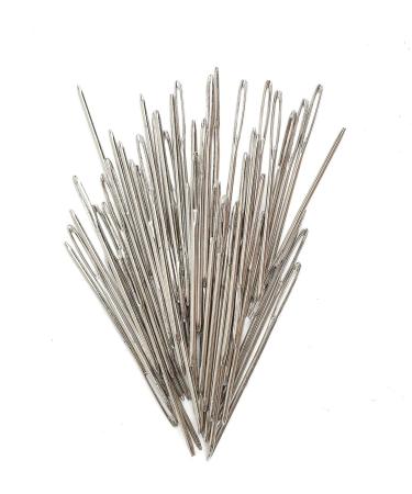 Z-Color 50pcs Big Eye Needles Blunt White 7cm Long - Large Hole Sewing Knitting Embroidery Tool - Buy Online on GoSupps.com
