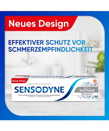 Sensodyne MultiCare Gentle White Toothpaste 75ml - Pack of 2 | Daily Fluoride Toothpaste for Sensitive Teeth - Buy Internationally - Buy Online on GoSupps.com