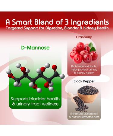 VITAL HERBAL Liposomal D-Mannose with Cranberry & Black Pepper High Absorption Formula Supports Urinary Balance, Digestive Comfort & Daily Wellness (90 Capsules) 150 count (pack of 1) - Buy Online on GoSupps.com
