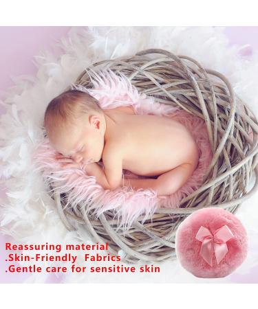 3 PCS Large Powder Puff 4 Inch Velour Body Powder Puff Round Fluffy Powder Puffs Ultra Soft Body Puff Washable for Loose Body Powder Face Powder Baby Powder Makeup Cosmetic with Ribbon Bow - Buy Online on GoSupps.com