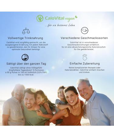  CALOVITAL CaloVital High Calorie Food for Drinking Vegan Drink for Astronauts Carbohydrates Proteins Vitamins and Minerals Highly Dosed 500 g Vanilla - Buy Online on GoSupps.com