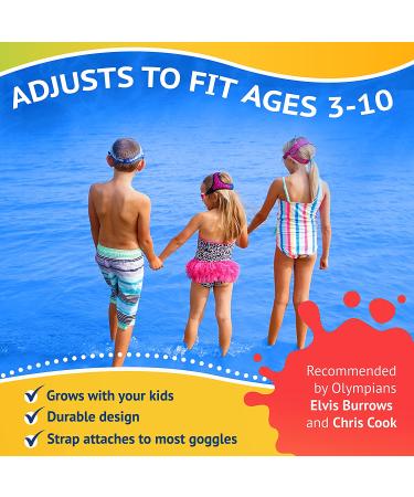 Frogglez Anti-Fog Swimming Goggles for Kids Under 10 | Recommended by Olympic Swimmers | Premium Pain-Free Strap | Pink Frog - Buy Online on GoSupps.com