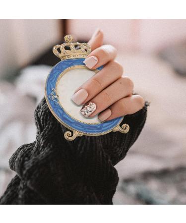 Baluue Nail Art Palette for Color Mixing Golden Crown Shape Easy to Clean Safe Resin Palette for Nail Art Makeup Cosmetics Use - Buy Online on GoSupps.com