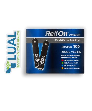 Track Your Blood Sugar Levels, Keep Your Diabetes Under Control with ReliOn Premier Test Strips. Includes Luall Sticker + ReliOn Premier Blood Glucose Test Strips 100 - Buy Online on GoSupps.com