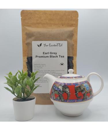 Your ExcellenTEA - Earl Grey Black Loose Leaf Tea - 100g - Buy Online on GoSupps.com
