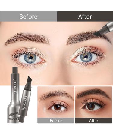 HENGBIRD Crayon sourcils Gel pour sourcils avec brosse sourcils coud e sourcils maquillage naturel r sistant l'eau Pinceau sourcils pour les sourcils et la racine des cheveux (Taupe) - Buy Online on GoSupps.com