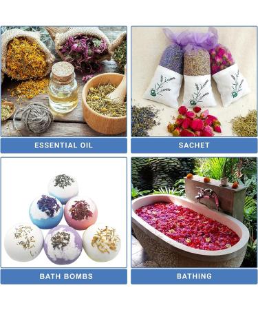 16 Bags Grade A Dried Flowers for Soap, Candle Making & Bath Bombs - Essential Fragrant Herbs & Flowers for DIY Crafts - Buy Online on GoSupps.com