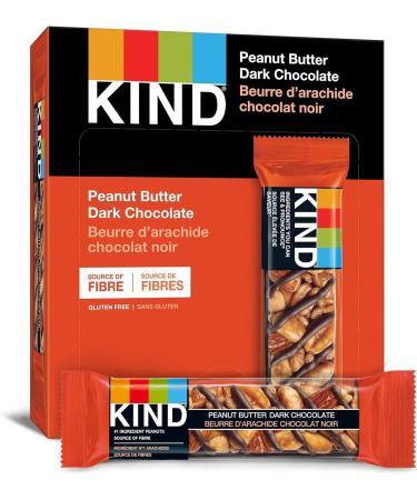 KIND Bars Peanut Butter Dark Chocolate Gluten Free 40 Grams 12 Count & Healthy Grains Bars Peanut Butter Dark Chocolate Gluten Free 35 Grams 5 Count - Buy Online on GoSupps.com