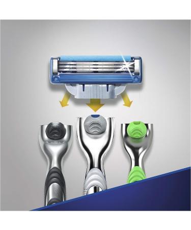Gillette Mach3 Turbo Razor Blades for Men - Pack of 8 - Turbo 8 Count - Buy Online on GoSupps.com