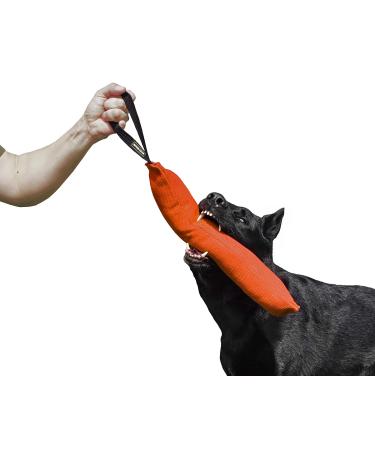 Dingo gear cotton nylon bite sausage for dog training igp ipo obiedence protection dog dog sport 45 x 8 cm 1 handle orange S00084 45 x 8 cm orange