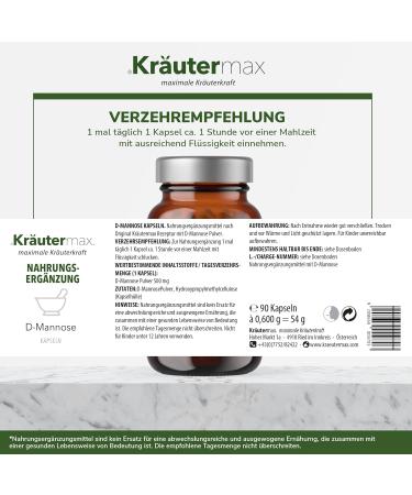  Kr utermax. Kr utermax D Mannose Powder 90 Capsules - Buy Online on GoSupps.com