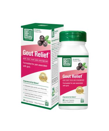Bell Gout Relief - Aids gout pain and discomfort. Achieve some relief today. Bell Gout Relief 60 Capsules