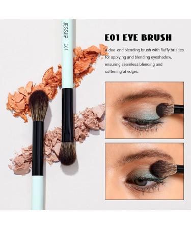 Jessup 4-in-2 Duo-End Makeup Brush Set | T502 C-2STK for Foundation Contour & Eyeshadow | International Shipping Available - Buy Online on GoSupps.com