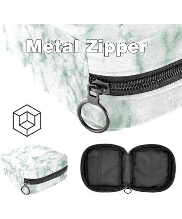 Portable Women's Binding-Up Bags | Menstrual Cup & Tampon Storage for Teens - Green Marble Design - Buy Online on GoSupps.com