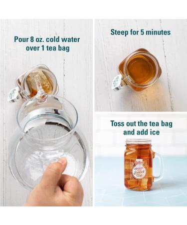 Southern Breeze Cold Brew Peach Sweet Tea, Black Tea, 0 Carbs & Sugar, 20 Individually Wrapped Bags (Pack of 4) - Buy Online on GoSupps.com