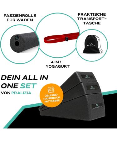Pralizia All-in-One Eco Wadenheber Set | Non-Slip Knee & Calf Trainer Wedge | Foot to Neck Stretch | Complete Instructions Included - Buy Online on GoSupps.com