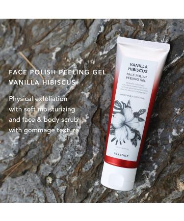 Face Polish Peeling Gel Vanilla Hibiscus 120ml | Korean Exfoliator for All Skin Types | Gentle Face Scrub for Sebum Pore Care & Dead Skin Removal - Buy Online on GoSupps.com