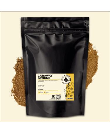 Nature Kitchen Caraway Ground 500G Large Bag Of Seasoning Spices And Herbs. Gluten-Free and Vegan Everyday Cooking Blends For Marinades Sauces Frying Baking Or Grilling